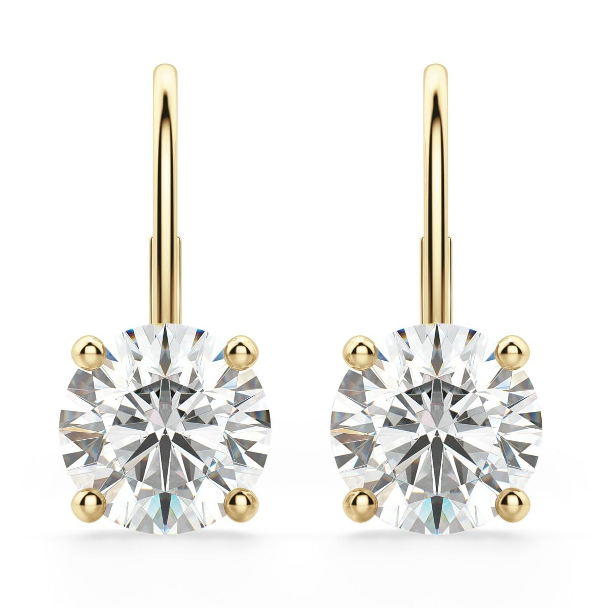 Pendientes Renee 2.50 Quilates Diamante de Laboratorio Oro Amarillo 585 (14K)