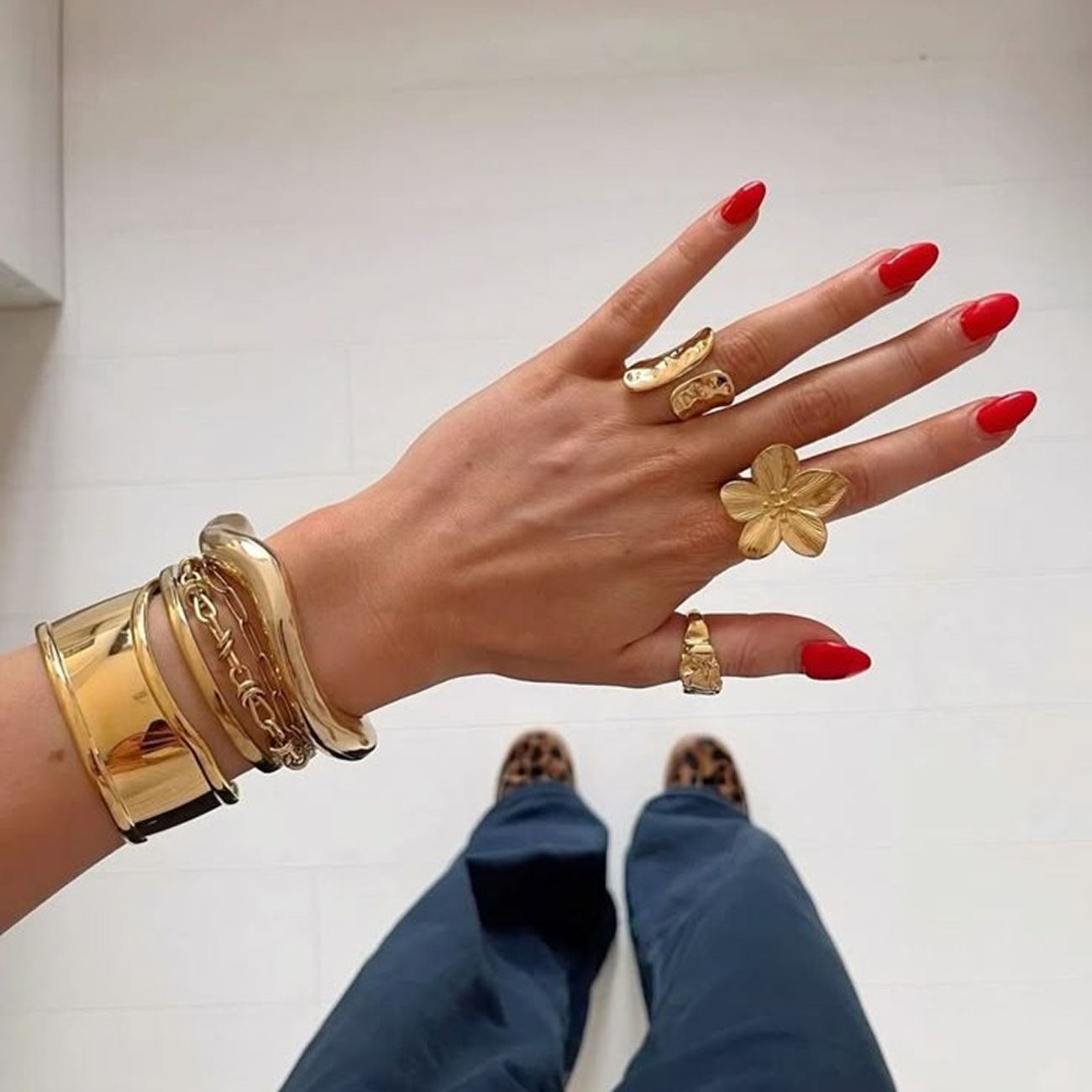 Gemstones for red dress