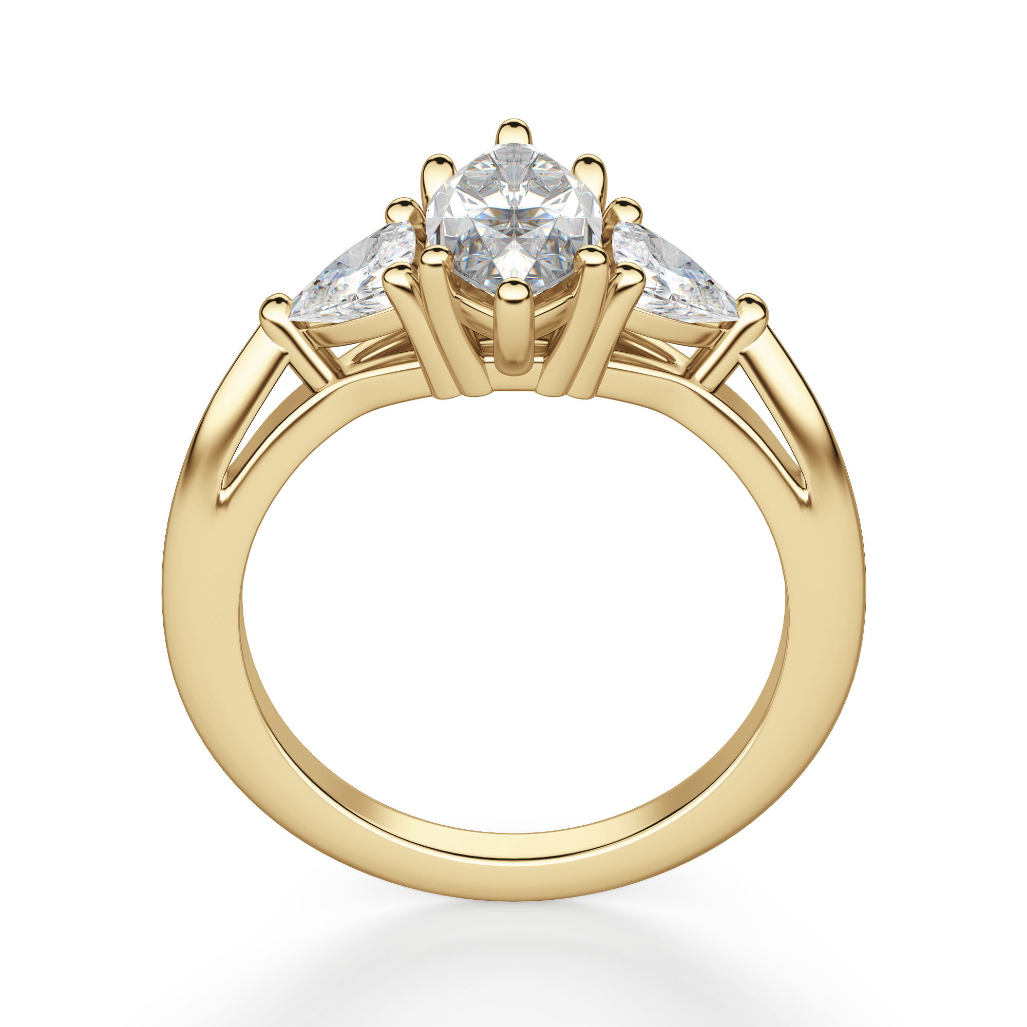 Anillo de Compromiso Marquesa 1.00 ct Timeless Diamante Natural Oro Amarillo 750 (18K) (Yellow) — Foto 2 de 2